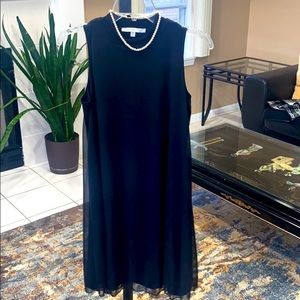 Black Chiffon Overlay Dress